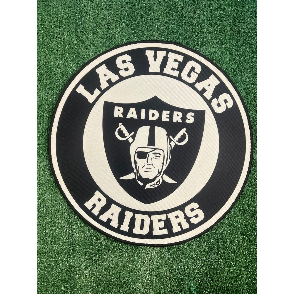 Las Vegas Raiders NFL Football Rug Non Slip Back